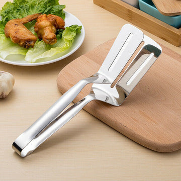 Clovoshop Stainless Steel Steak Clamp & BBQ Tongs – Kitchen Tool