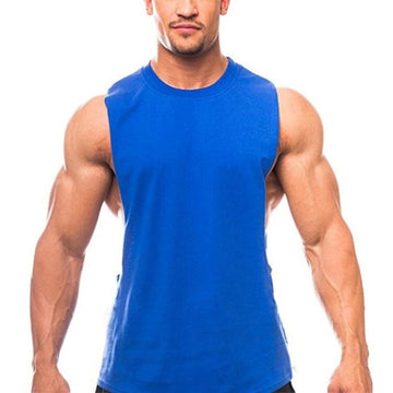 Clovoshop Brand New Plain Tank Top – Men’s Bodybuilding Gym Singlet