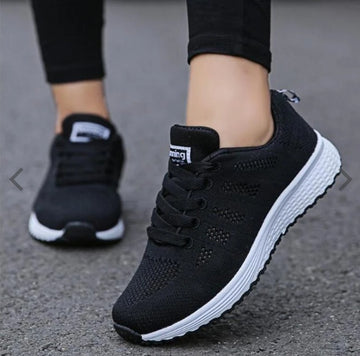 Clovoshop Women’s Sports Sneakers – Low Heel Mesh Sneakers