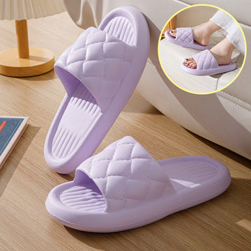 Clovoshop New Rhombus Home Slippers - Lightweight, Non-slip, Waterproof