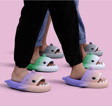Clovoshop Gradient Shark Slippers Men's Home Bathroom Non-slip - Comfortable EVA
