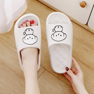 Clovoshop Cartoon Dog Slippers – Non-Slip Indoor House Shoes for Men & Women