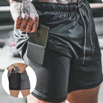 Clovoshop Pocket Compression Shorts – Moisture-Wicking & Quick Dry