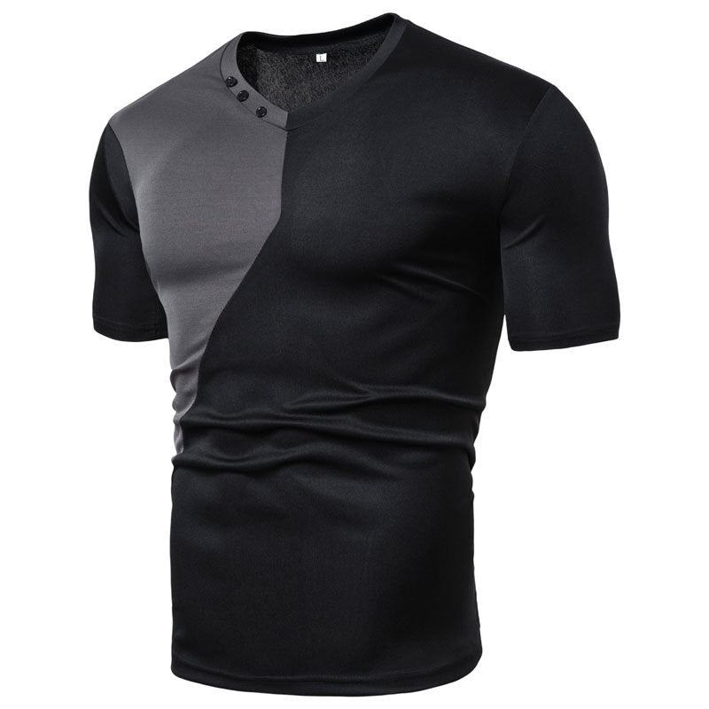 Clovoshop Men’s Casual Short Sleeve Tees – Slim Fit, Stylish Colors