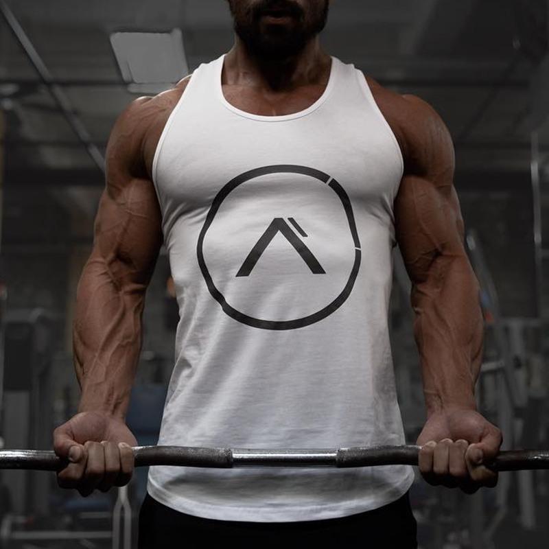 Clovoshop Men’s Fitness Tank – Cotton Workout Shirt with Pocket
