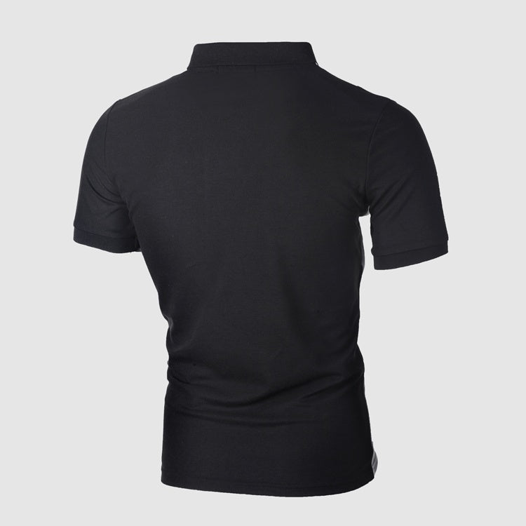 Clovoshop Men’s Polo Shirt – Casual Short Sleeve, Lycra, Summer Style