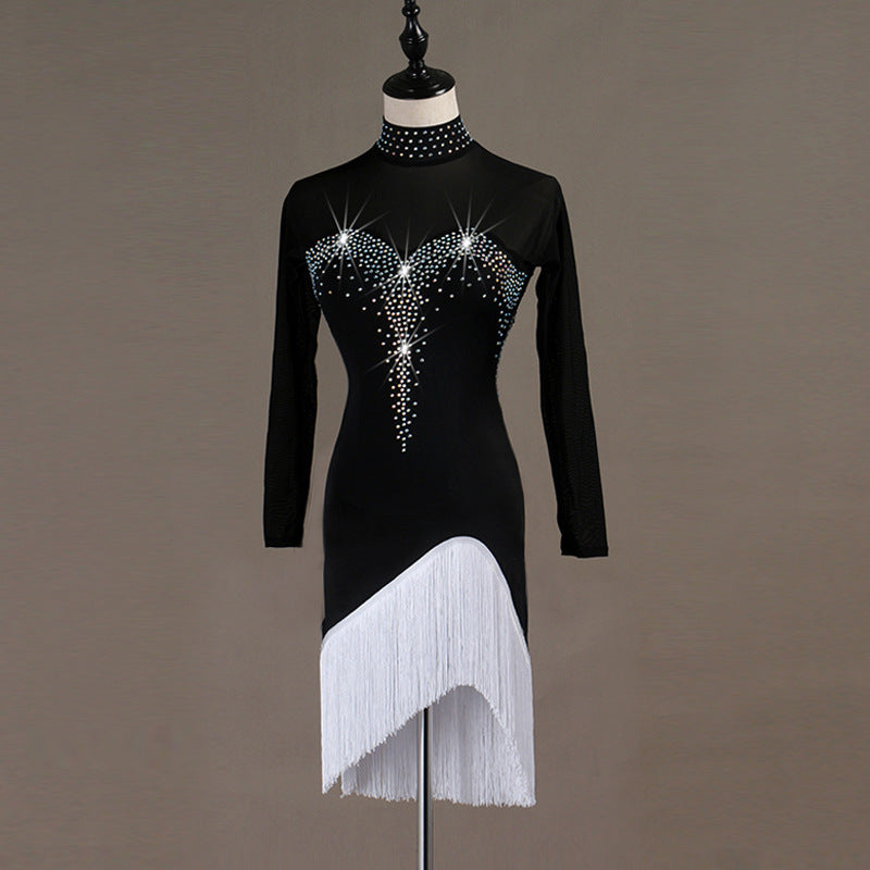 Clovoshop OCTLQ105 Latin Woman Samba Competition Dancing Dresses