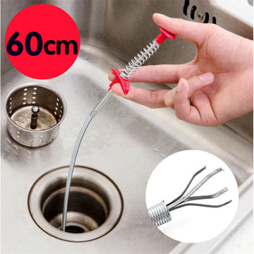 Clovoshop 60CM Sewer Dredger Spring Pipe Dredging Tool – Drain Clog Remover