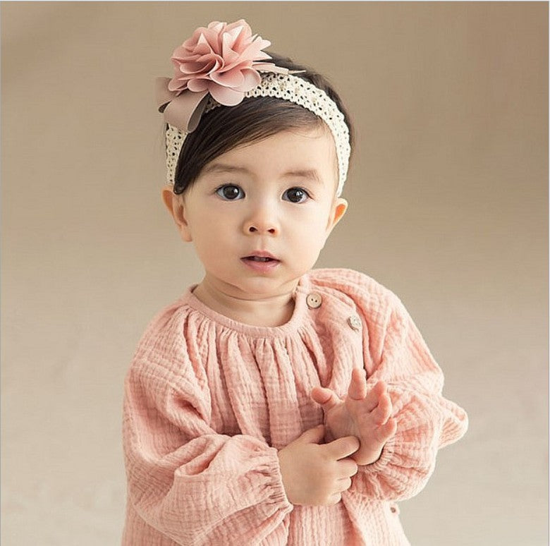 Clovoshop Baby Lace Headband – Floral, Soft, Stylish for Baby Girls
