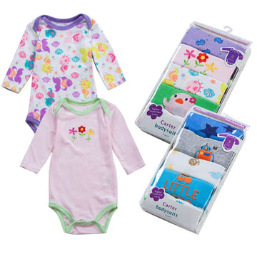 Clovoshop Carter Baby Bodysuits 3-Pack Cotton Onesies – Soft & Cute
