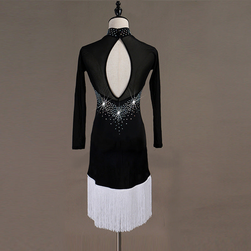 Clovoshop OCTLQ105 Latin Woman Samba Competition Dancing Dresses