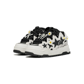 Clovoshop Unisex Daisy Bread Shoes – 3M Reflective Design, Versatile