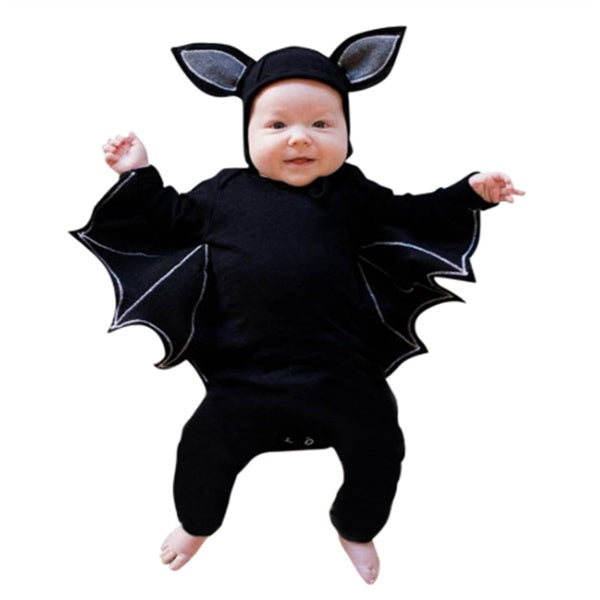 Clovoshop Batman Baby One-Piece Costume – Soft Cotton with Bat Wings