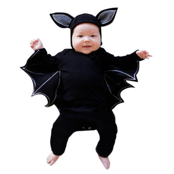 Clovoshop Batman Baby One-Piece Costume – Soft Cotton with Bat Wings