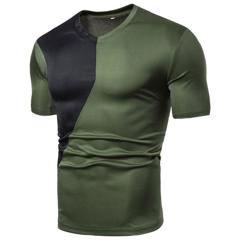 Clovoshop Men’s Casual Short Sleeve Tees – Slim Fit, Stylish Colors