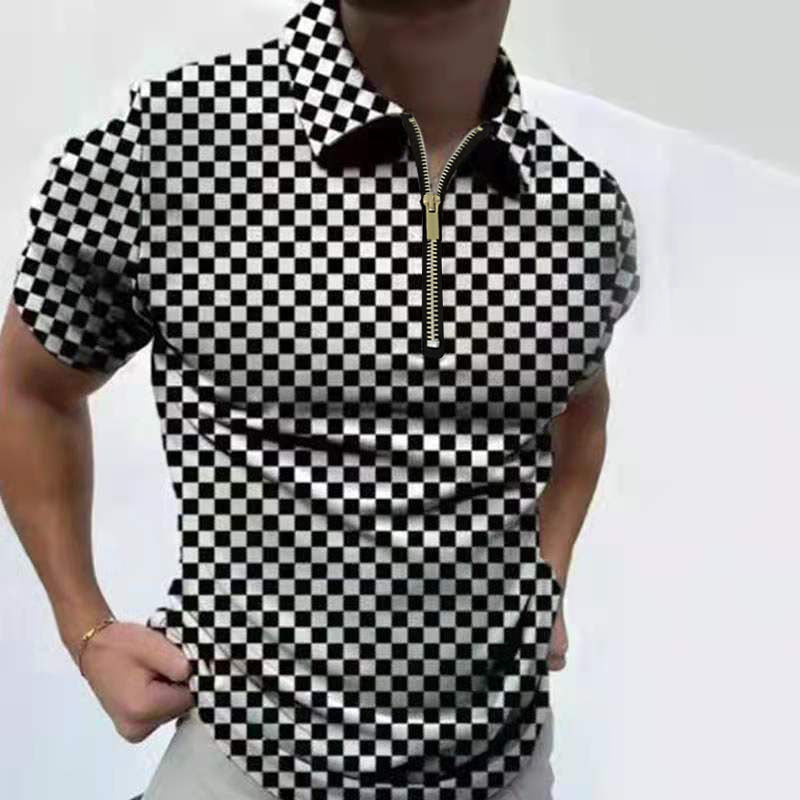 Clovoshop Men’s Solid Polo Shirt – Short-Sleeved Summer Shirt