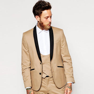 Clovoshop Men’s Three-Piece Suit – Slim Fit Leisure Dress Suit