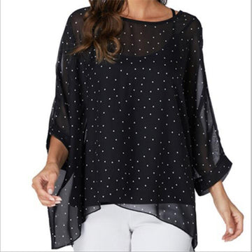 Clovoshop Ops Shirt Casual Beach Boho Blouses Oversize Women’s Clothing