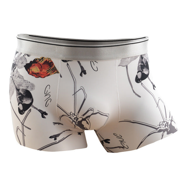 Clovoshop Ice Silk Men’s Boxer Shorts – Seamless & Breathable Underwear