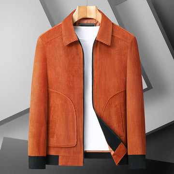 Clovoshop Plus Size Corduroy Thickened Coat – Loose Fit Winter Jacket