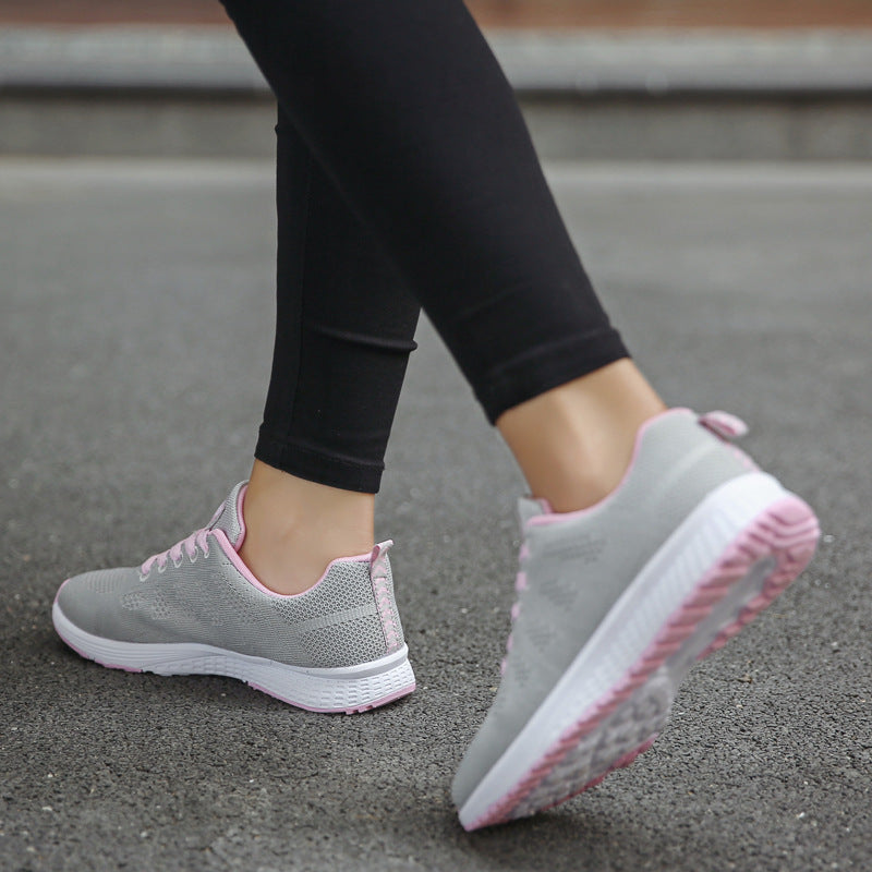 Clovoshop Women’s Sports Sneakers – Low Heel Mesh Sneakers